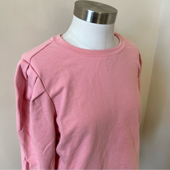 Milly Marianne pleated shoulder crossback sweatshirt pink 13526 - Picture 11 of 16